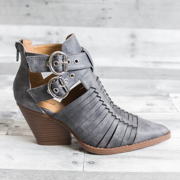 'Zoey' Strappy Booties - Picture 2 of 3